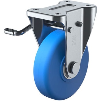 KB型 固定車(MCナイロン車輪)ストッパー付 ユーエイキャスター