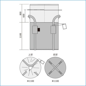 ターピー 耐候性大型土のうBLACK 萩原