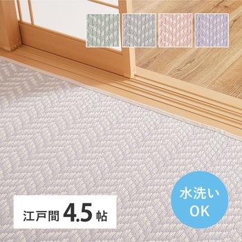 洗えるい草風カーペット パスラッシュ 萩原