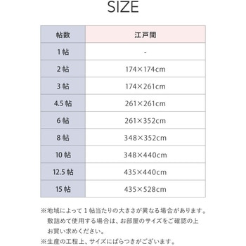 裏貼り付き 洗えるい草風カーペット パスラッシュ 萩原