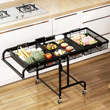 キッチンワゴン ブラック - 万方商事