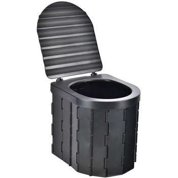 防災用 簡易トイレ 12回分  ブラック - 万方商事