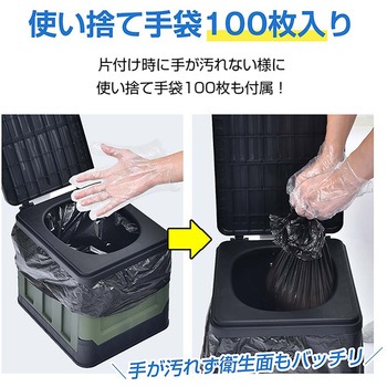 簡易トイレ用 凝固剤セット 60回分 万方商事