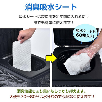 簡易トイレグッズ 60回分 万方商事