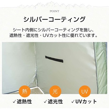 プライバシーテント ブラウン 万方商事