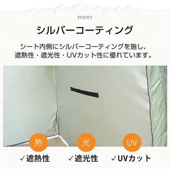 プライバシーテント グリーン 万方商事