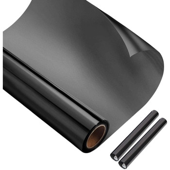 ガラスフィルム2枚セット 防犯飛散防止 ブラック 万方商事