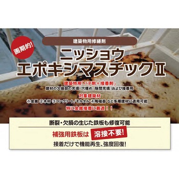 エポキシマスチックⅡ 400ml(A液&B液) 施工用補修材 - ニッショウ機器