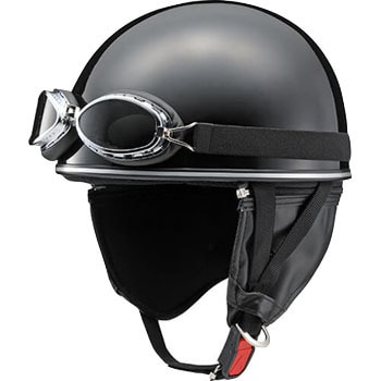 Q7CMRKY05F03 バイクヘルメット 半帽 Y-555 クラシック ゴーグル付 1個 