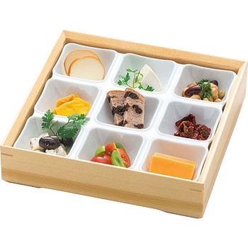 弥生白磁料理箱 - 用美(ヤマコー)