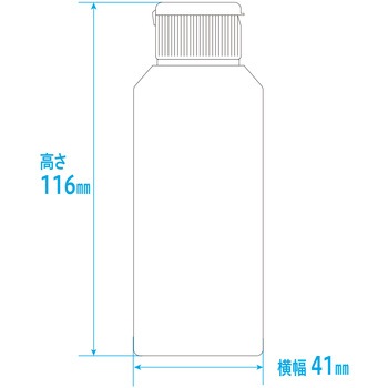 ワンタッチキャップ付きNK投薬瓶(プリント目盛り) 金鵄製作所