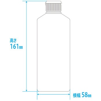 ワンタッチキャプ付きK投薬瓶(プリント目盛り) 金鵄製作所