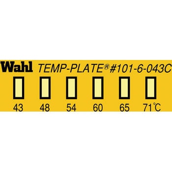 真空用テンプ・プレート 6点表示 Wahl(ウォール) 示温ラベル 【通販