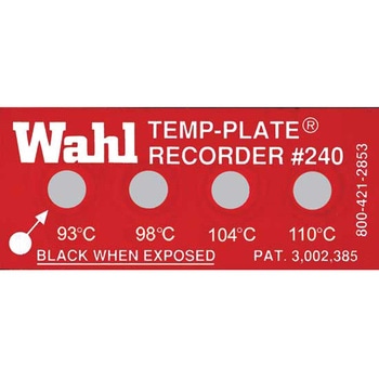 テンプ・プレート 4点表示 Wahl(ウォール)
