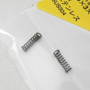 SR-2003 ステンレス押しバネ WAKI(和気産業) 外径3mm線径0.45mm