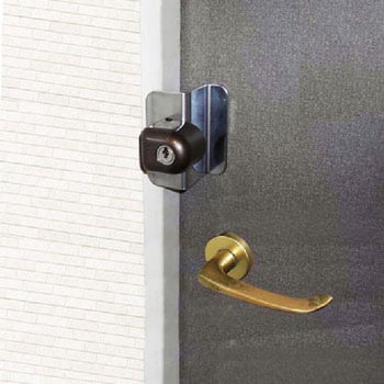 玄関ドア用補助錠 物件管理ロック 内開き扉用 ガードロック