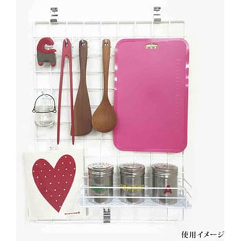 メッシュパネル専用 ポケット引掛カゴ小 WAKI