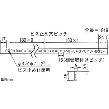 ステンレス棚支柱 WAKI