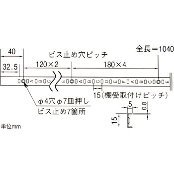 ステンレス棚支柱 WAKI