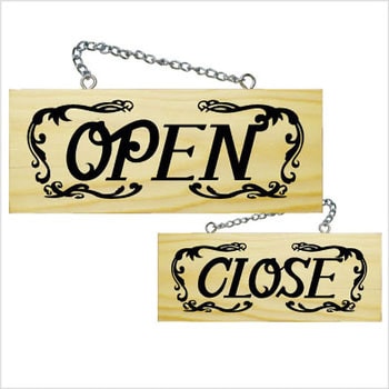 E木製サイン イタリアン OPEN/CLOSE P・O・Pプロダクツ