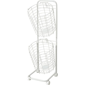 RLB-2C(WH) �����h���[�o�X�P�b�g 2�i �L���X�^�[�t�� YAMAZEN(�R�P) �z���C�g�F 65955155