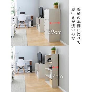 山善文庫本　漫画　ホワイト本棚 CMCR-9060 幅80cm 2個セット Amazon｜山善(YAMAZEN) 2個セット 本棚 スリム 薄型 カラー