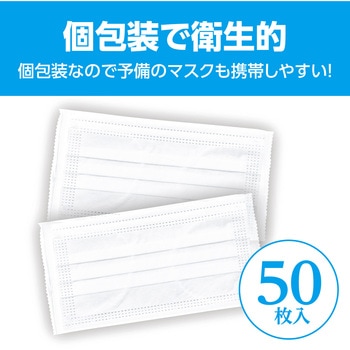 不織布ソフトマスク(個包装)50枚入 アーテック[学校教材・教育玩具]