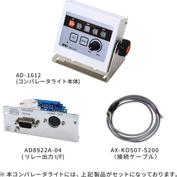 AD1612-AD8922A ブザー付きコンパレータライト AD-1612 (AD-8922A接続