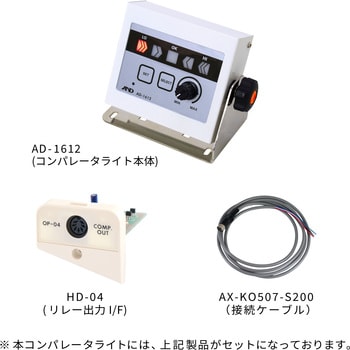 AD1612-HD ブザー付きコンパレータライト AD-1612 (HDシリーズ接続用