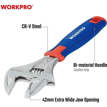 パイプレンチ兼用モンキーレンチ WORKPRO