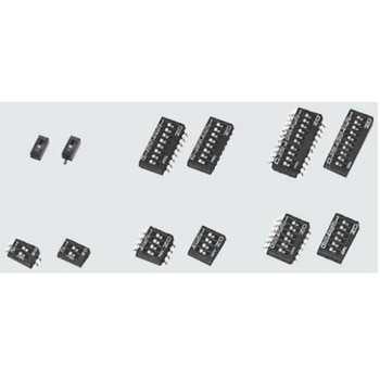 スライドスイッチ DIP型 4極 洗浄品 テープシール有り ガル・ウィング ニデックコンポーネンツ(旧：日本電産コパル電子)