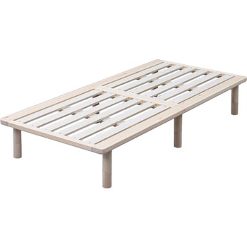 すのこベッド ベッドフレーム 組み立て簡単 高さ調節 頑丈 YAMAZEN(山善)