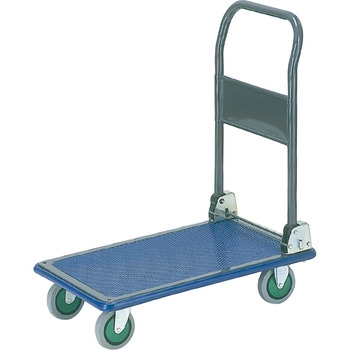 シズカルスーパー折り畳み式台車・フットブレーキ付き - エヌケーキャリーキャスター