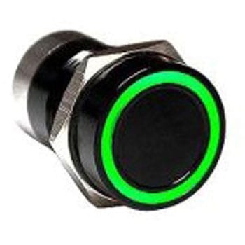 タッチスイッチ 静電容量型 モーメンタリ NO IP68 Black Anodised BULGIN