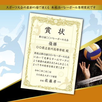 スポーツ賞状用紙 プリンター対応 タカ印(ササガワ)