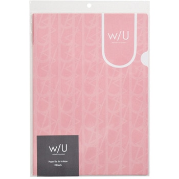 WU/A4/紙製ファイル/ピンク ナカバヤシ