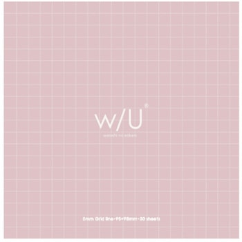 WU/ノート付箋 スクエア/シェルピンク ナカバヤシ