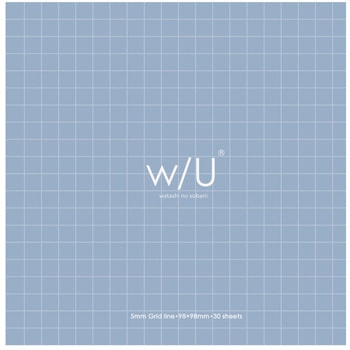 WU/ノート付箋 スクエア/パウダーブルー ナカバヤシ