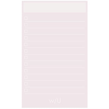 WU/ノート付箋 スリム/シェルピンク ナカバヤシ