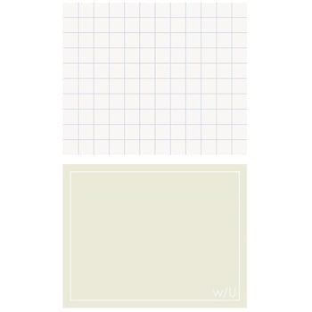 WU/ノート付箋 ミックス/ブルーグリーン ナカバヤシ