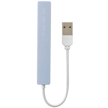 WU/USB2．0 4ポート変換ハブ/パウダーブルー ナカバヤシ