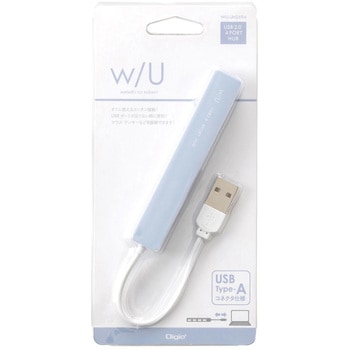 WU/USB2．0 4ポート変換ハブ/パウダーブルー ナカバヤシ
