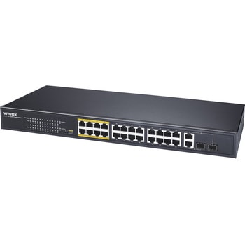 AW-FGT-260F-380 24ポート PoEスイッチ (24P FE PoE + 2P GbE) Vivotek