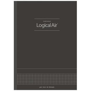 ロジカルエアーノートビジネス5ミリ方眼A4 80枚/D ナカバヤシ