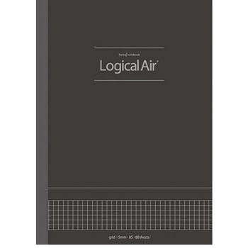 ロジカルエアーノートビジネス5ミリ方眼B5 80枚/D ナカバヤシ