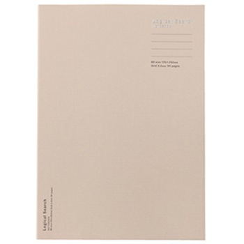 ロジカルサーチノート/セミB5/191ページ/方眼/アイボリー ナカバヤシ