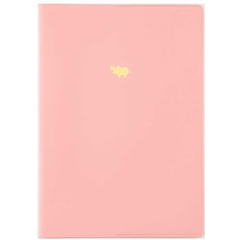 ヒポポシリーズ/A5カバーノート(ノート付き)/ピンク ナカバヤシ