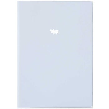 ヒポポシリーズ/A5カバーノート(ノート付き)/ブルー ナカバヤシ