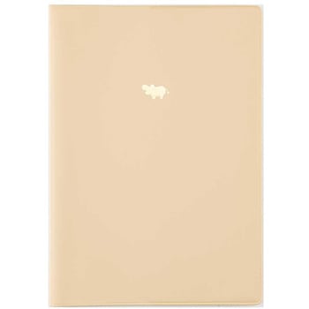 ヒポポシリーズ/A5カバーノート(ノート付き)/ベージュ ナカバヤシ