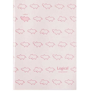 ヒポポシリーズ/A6カバーノート/ピンク ナカバヤシ